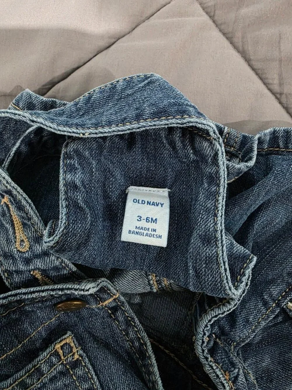 Baby Overalls Dress 3-6 months Old Navy Denim the cutest!